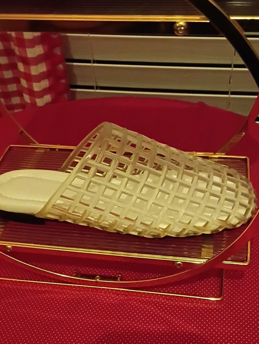 Woven Cream Slide Mule for Women - Lightweight Slip-On